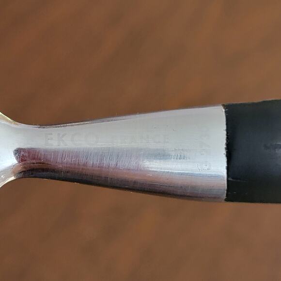 Vintage EKCO Meat Carving Fork Black Handle Stainless Steel Lenght 11.75" - Picture 8 of 8